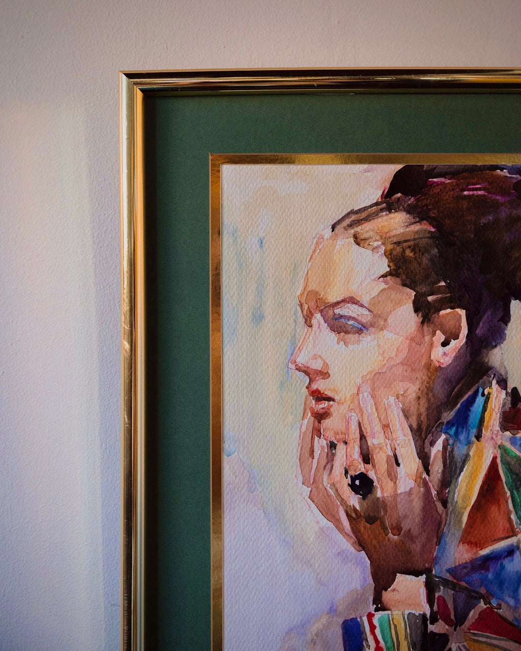 Watercolor Portrait of Woman