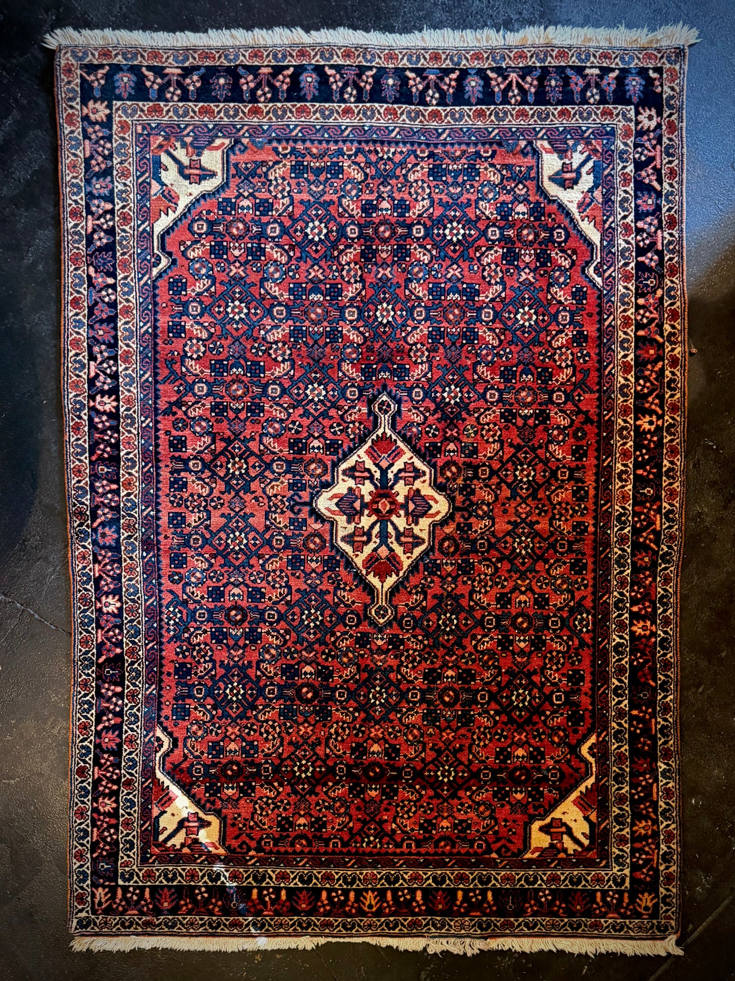 Vintage Persian Bijar-Style Rug