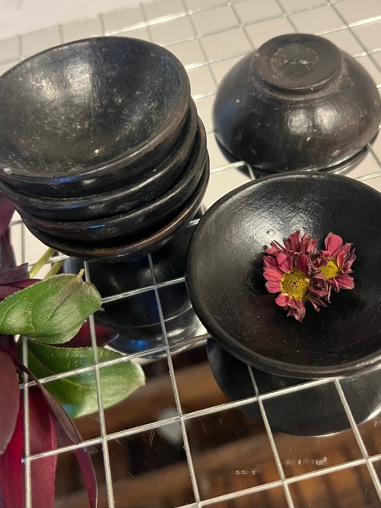 Tiny Painted Stoneware Bowl