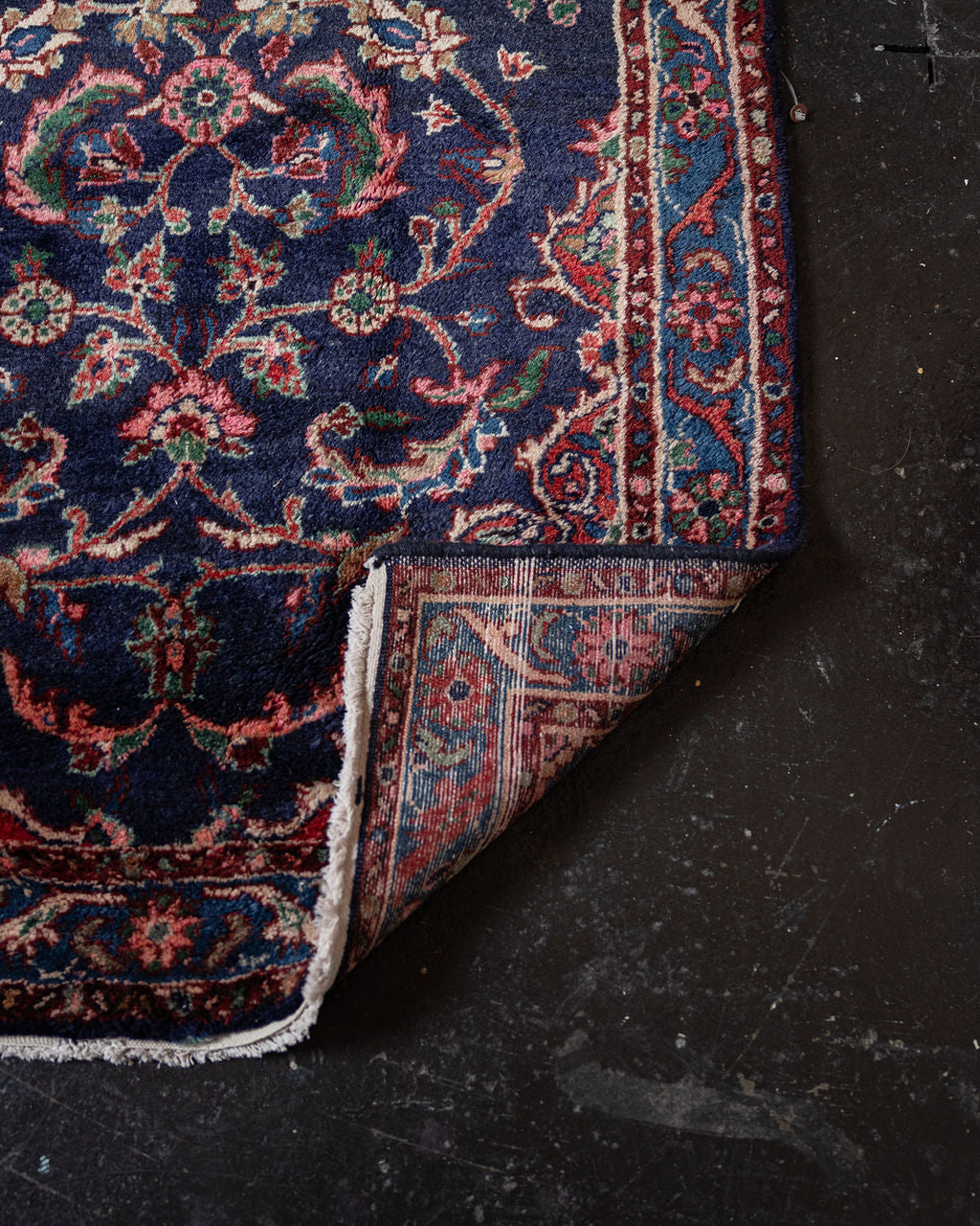 Vintage Persian Sarouk/Maharajan Wool Runner Rug