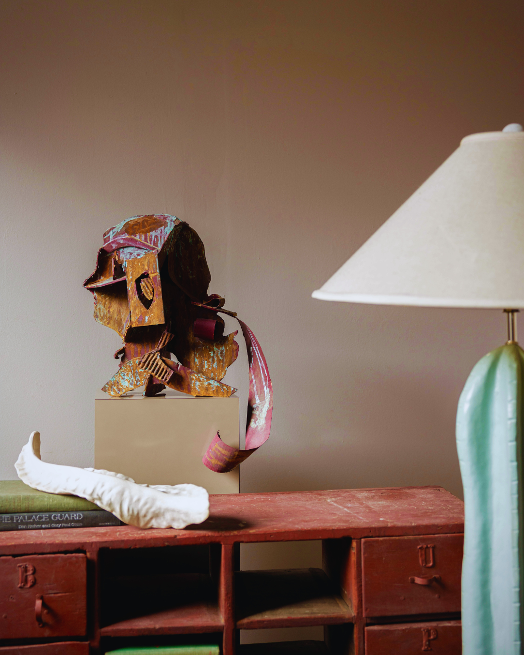 Folk Art Figural Head Sculpture