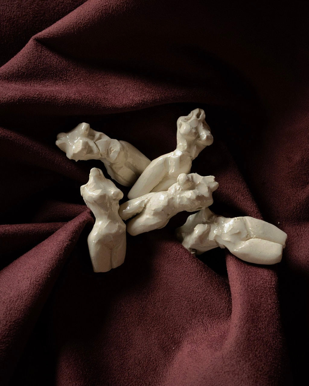 Small Glazed Female Form Sculptures