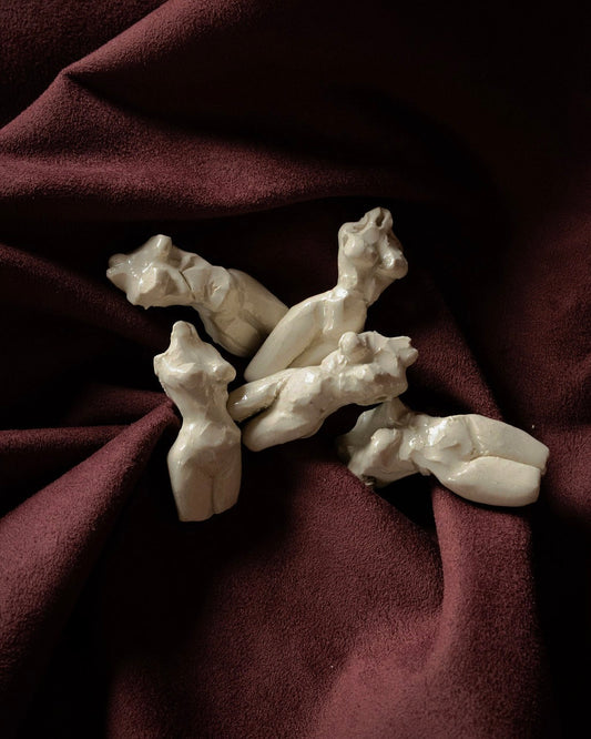 Small Glazed Female Form Sculptures