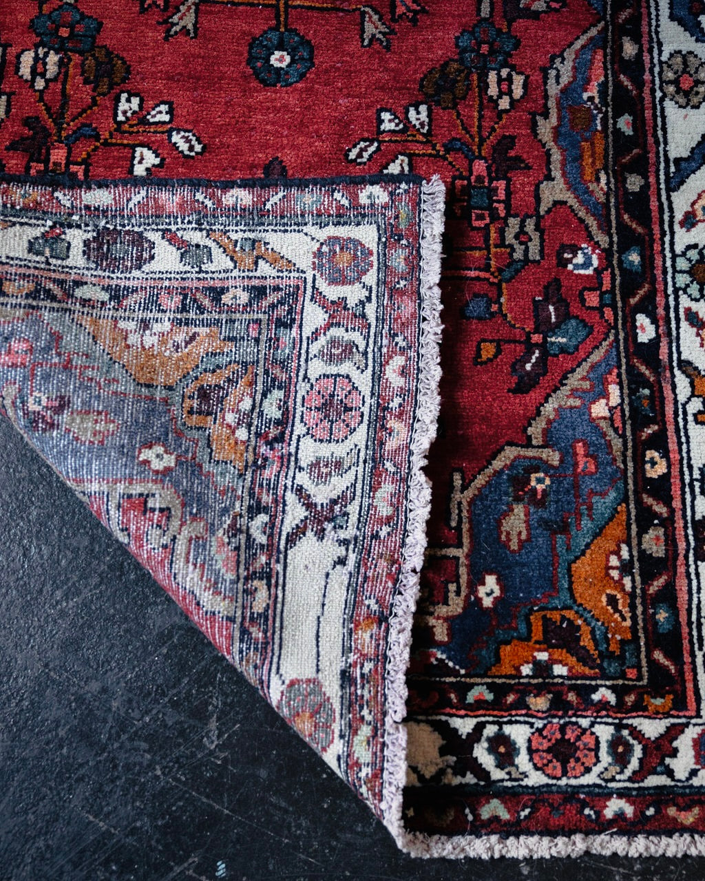 Vintage Persian Hamadan Runner Rug