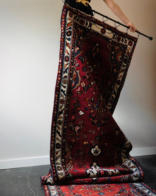 Vintage Persian Hamadan Runner Rug