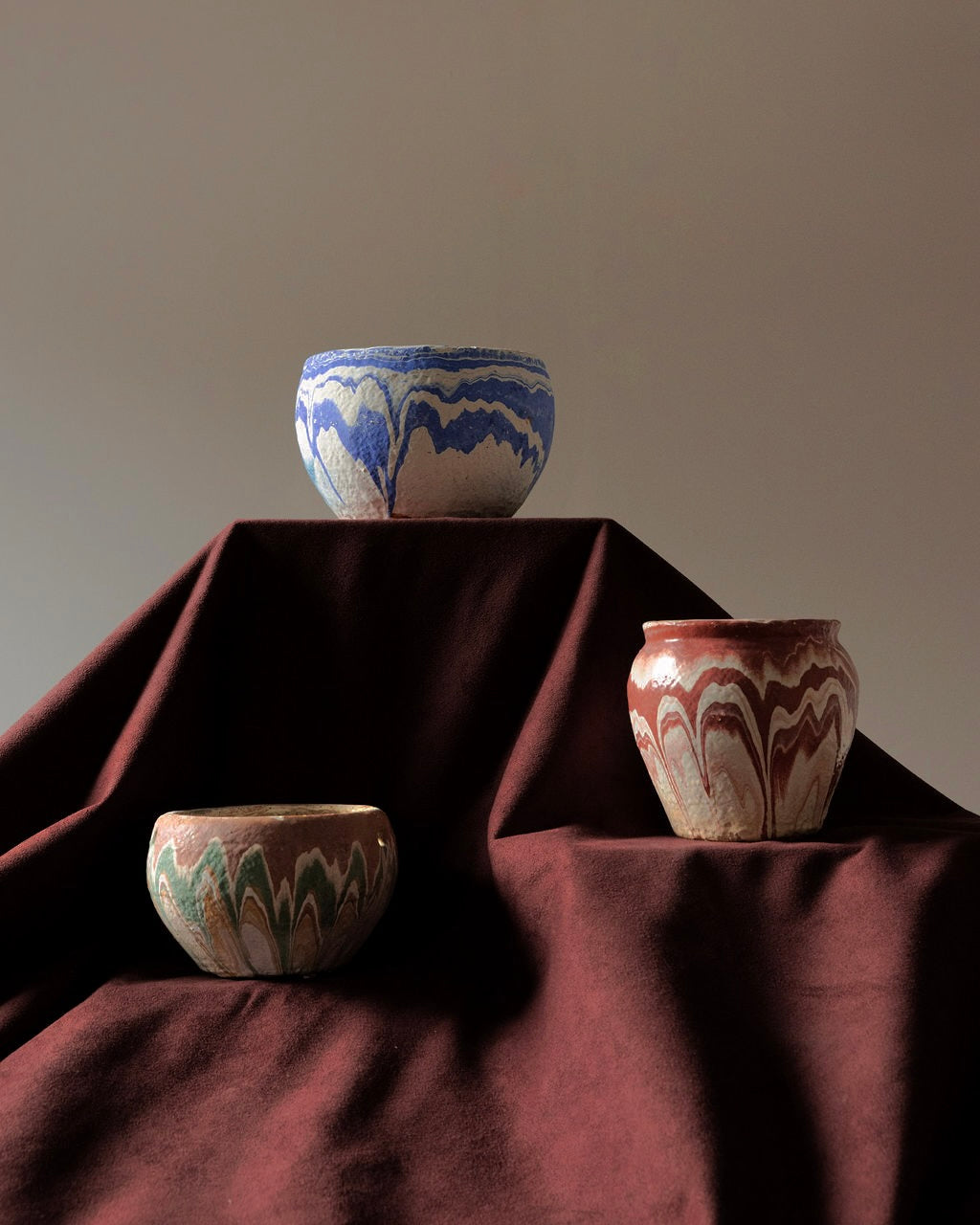 Small Ozark Roadside Pottery Pots