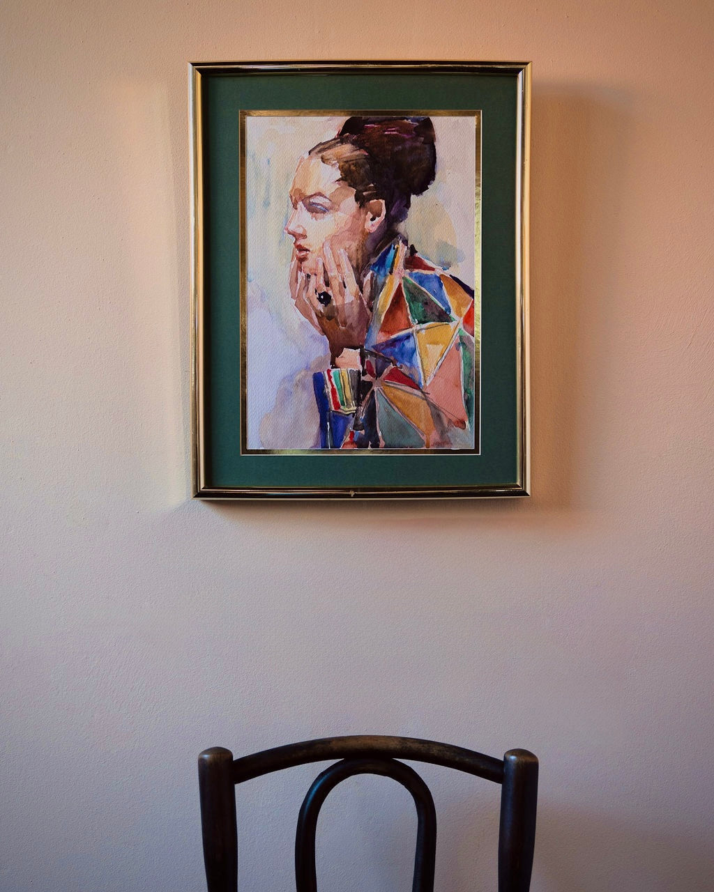 Watercolor Portrait of Woman