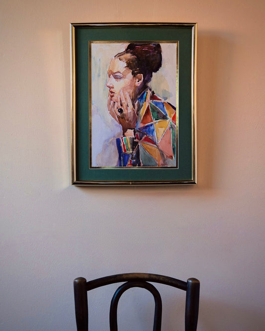 Watercolor Portrait of Woman