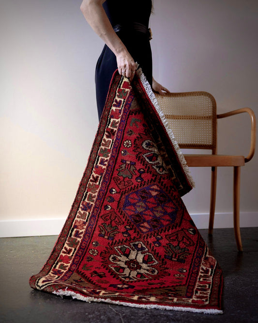 Vintage Persian Hamadan Rug