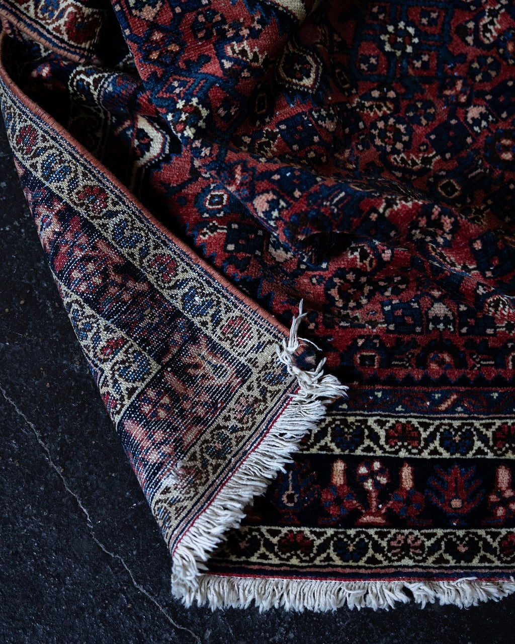 Vintage Persian Bijar-Style Rug