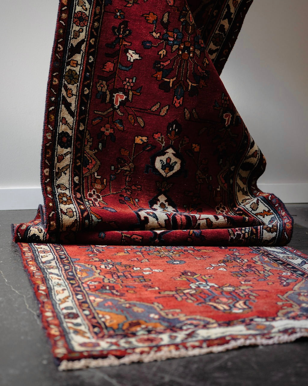 Vintage Persian Hamadan Runner Rug