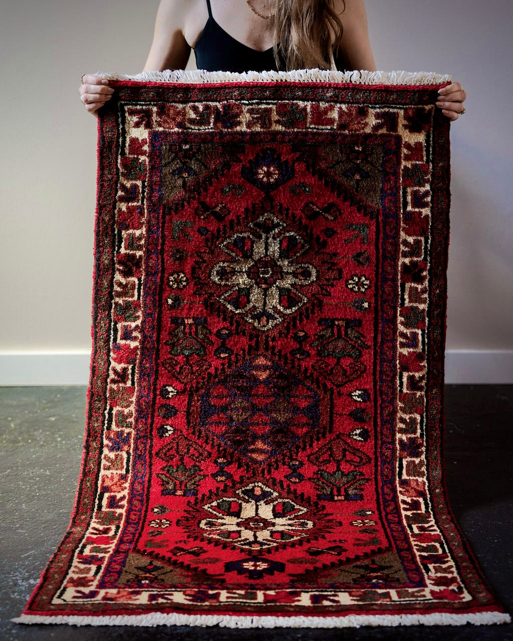 Vintage Persian Hamadan Rug