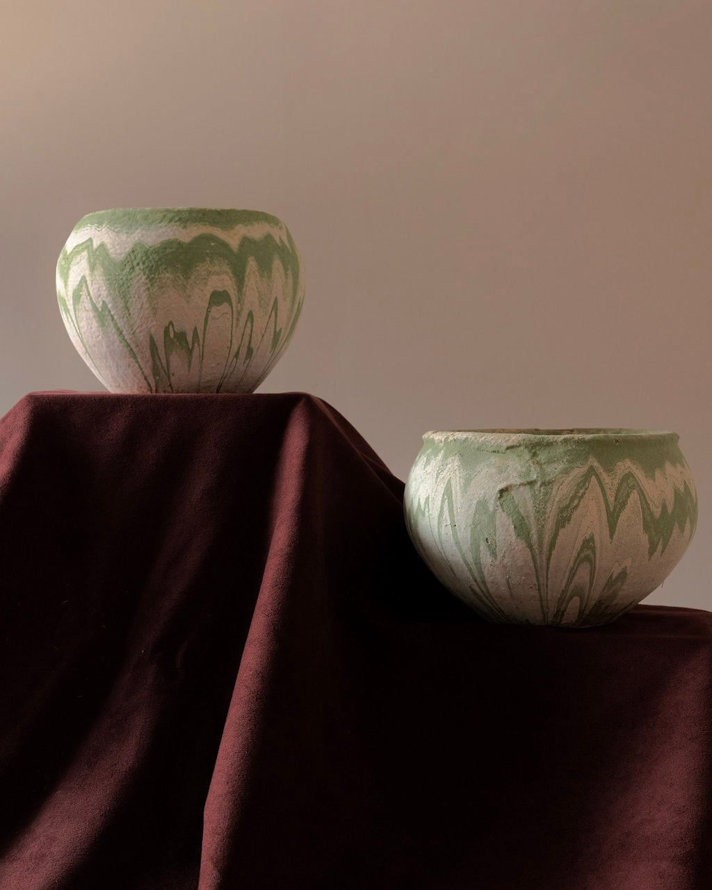 Ozark Roadside Pottery Pots in Green