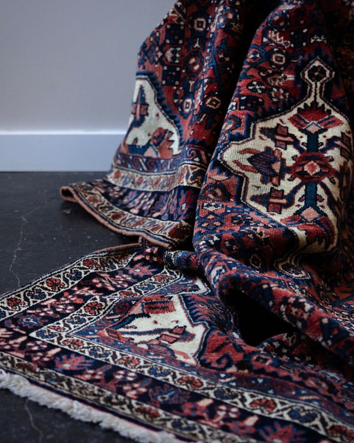 Vintage Persian Bijar-Style Rug