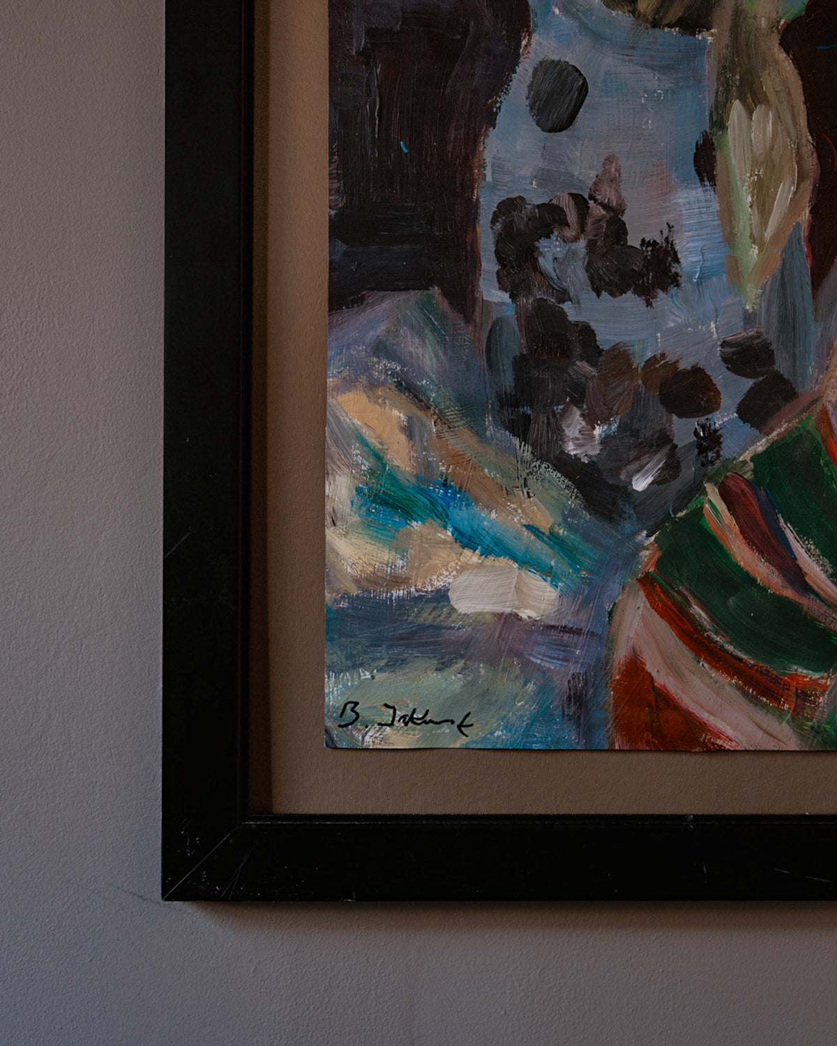 Still Life with Irises and Striped Cloth