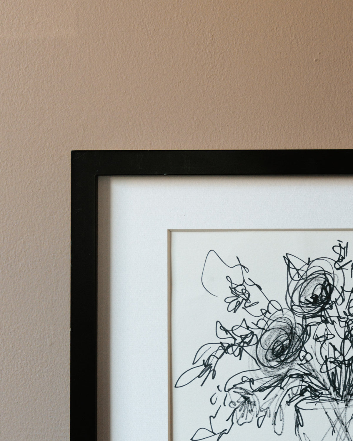 Ink Floral Still Life Sketch