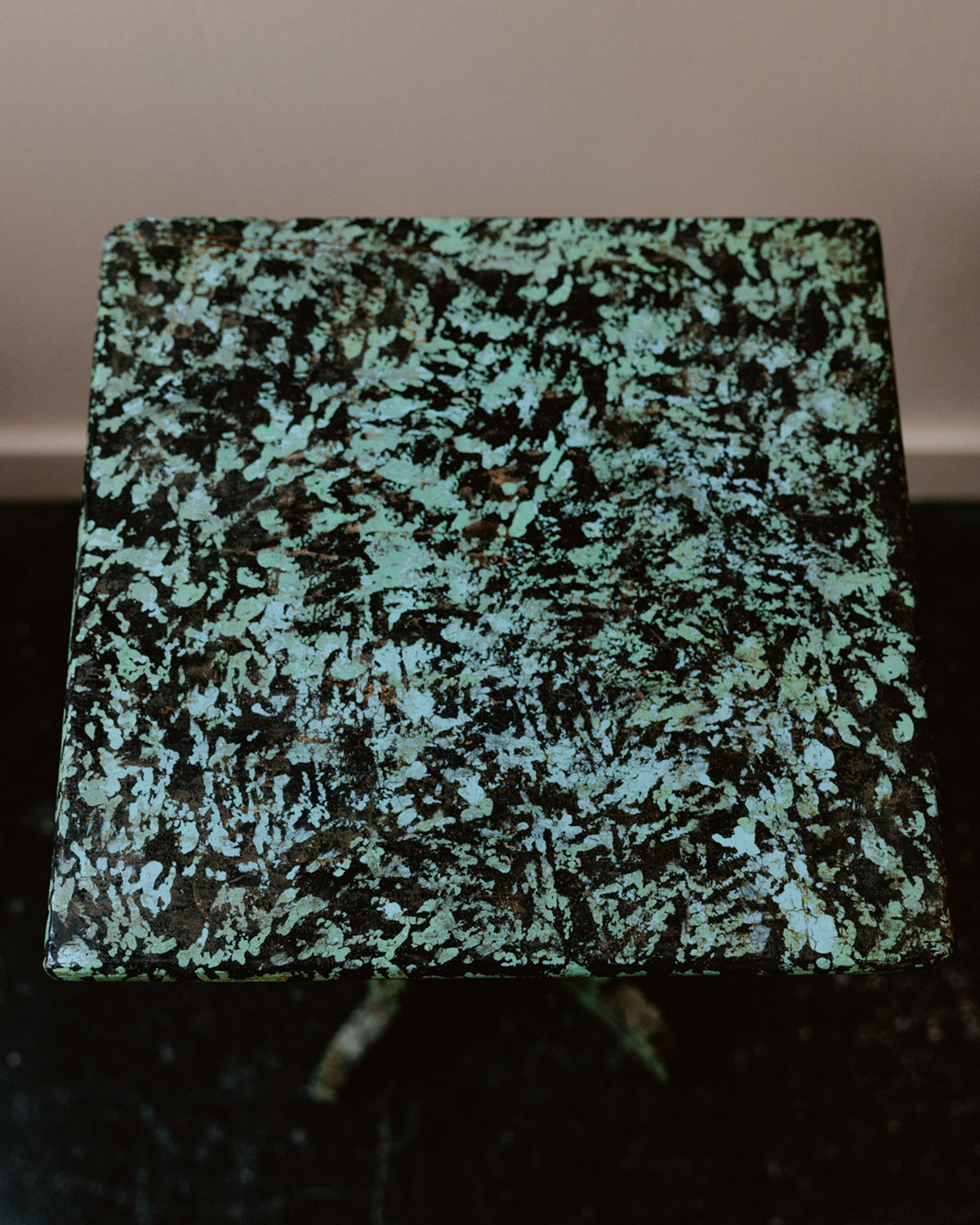 Hand-Painted American Folk Art Side Table
