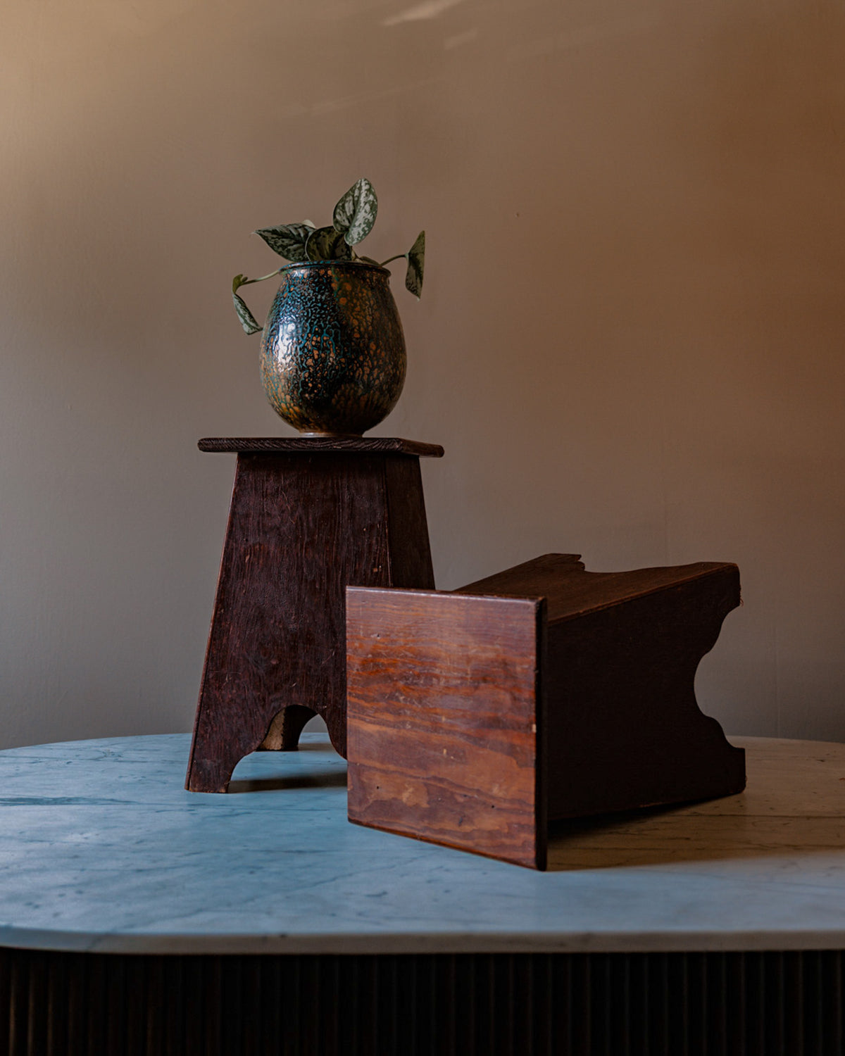 Pair of Cutout Side Tables