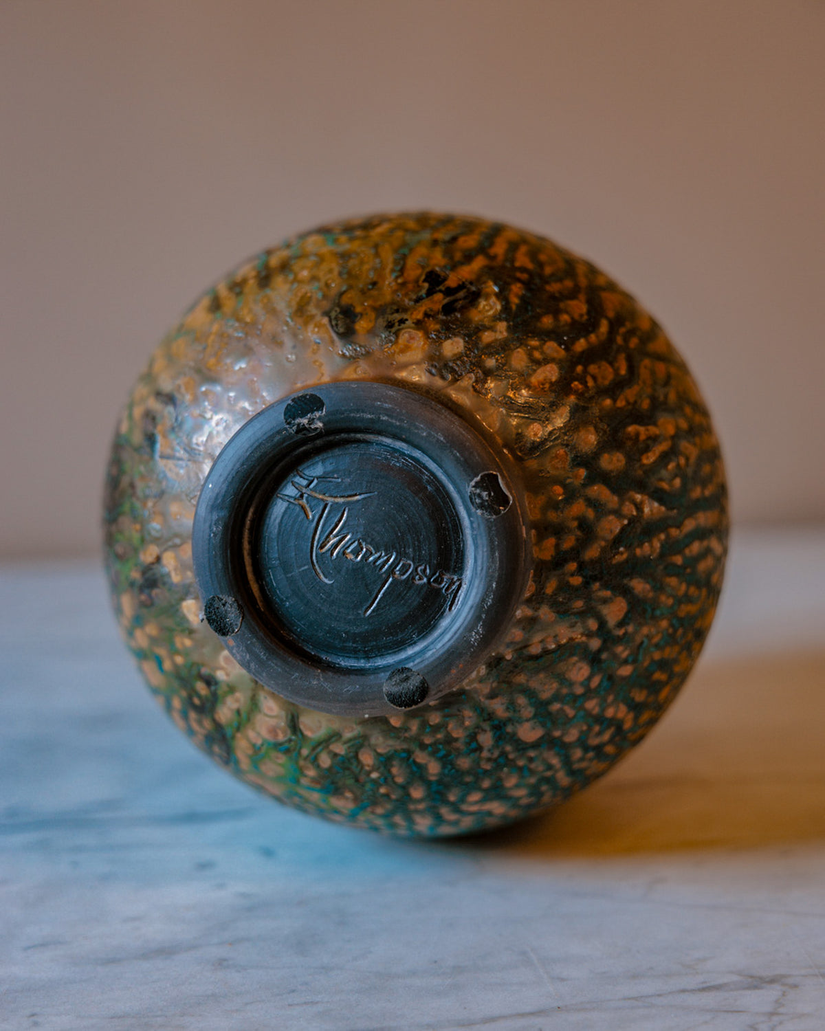 Honeycomb Glazed Terracotta Pot