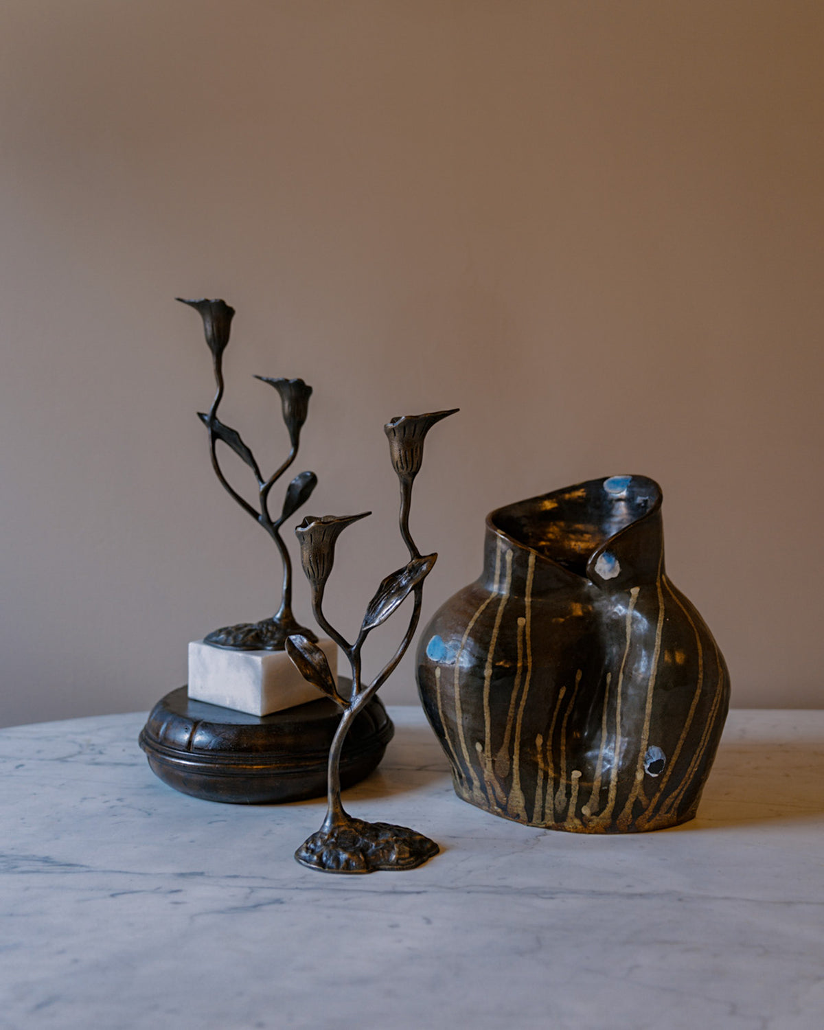 Bulbous Studio Pottery Vase
