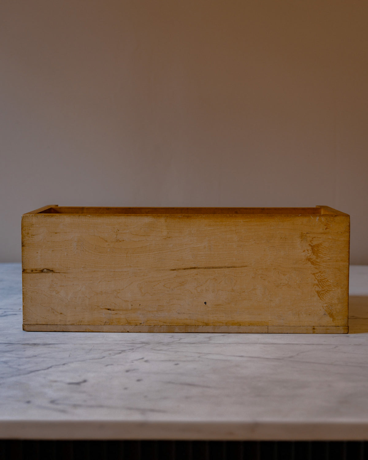 Curved Birdseye Maple Two-Tier Shelf
