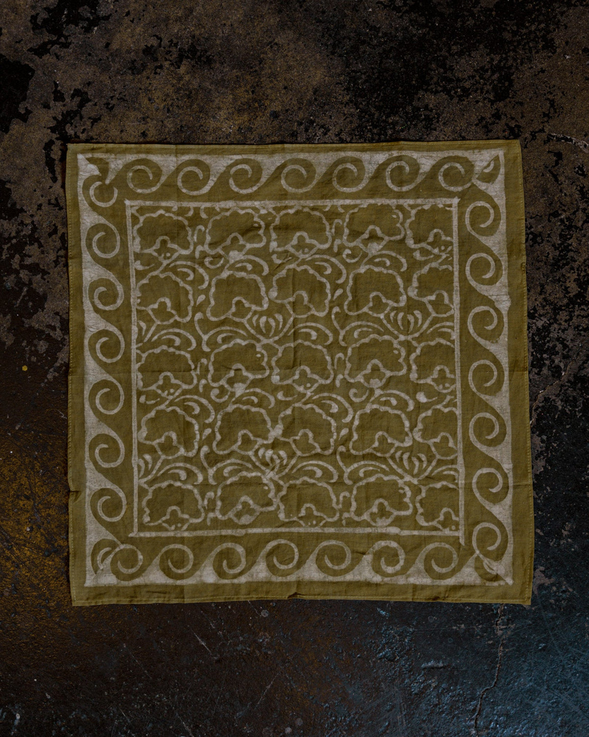 Hand Block-Printed Cotton Bandanas