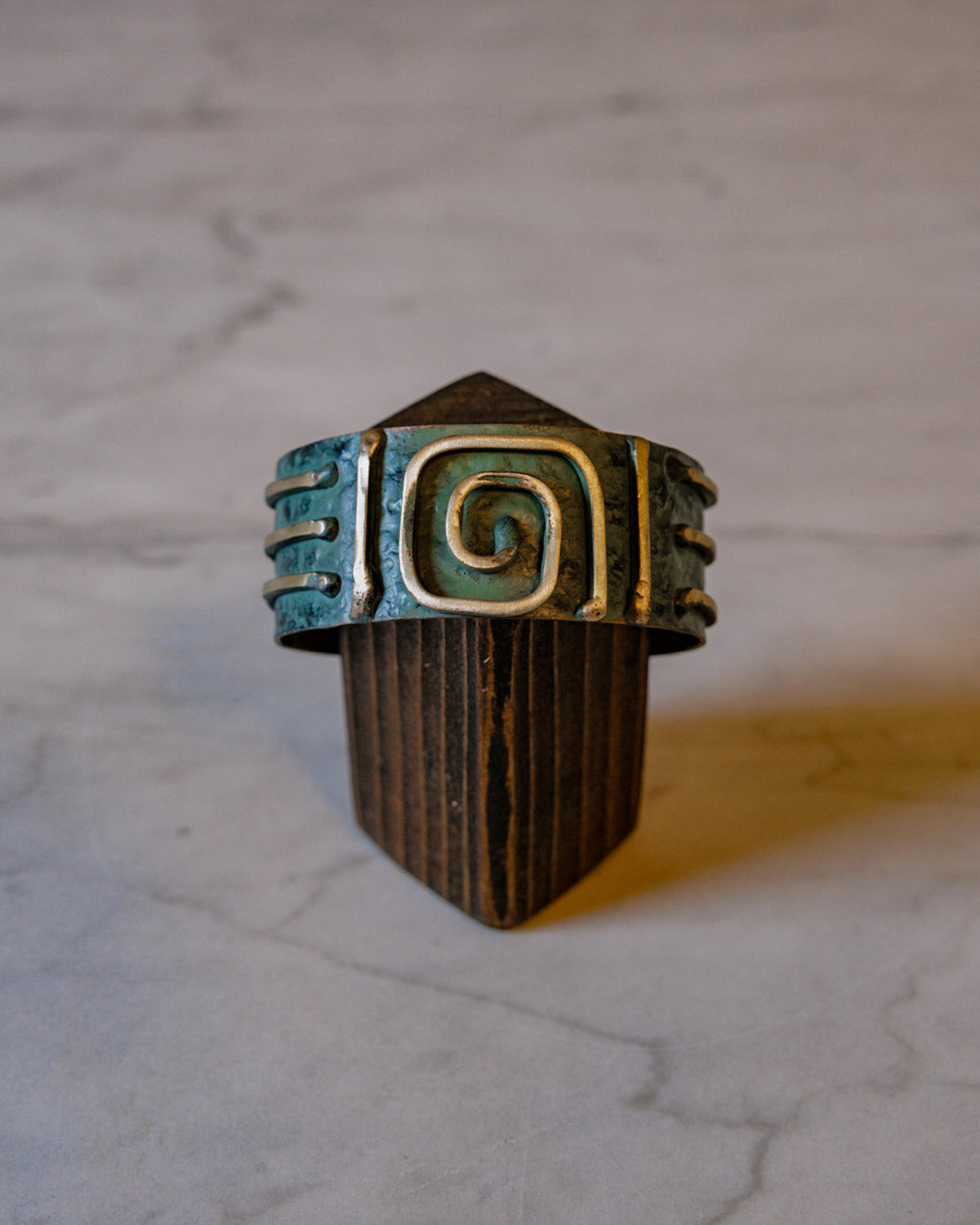 Handmade Verdigris Swirl Jewelry