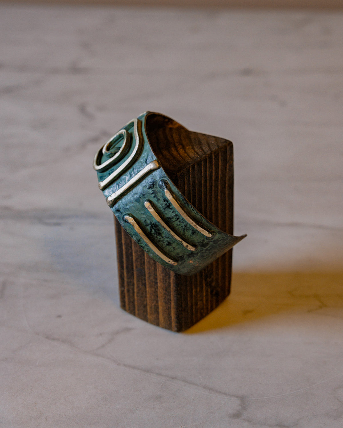 Handmade Verdigris Swirl Jewelry