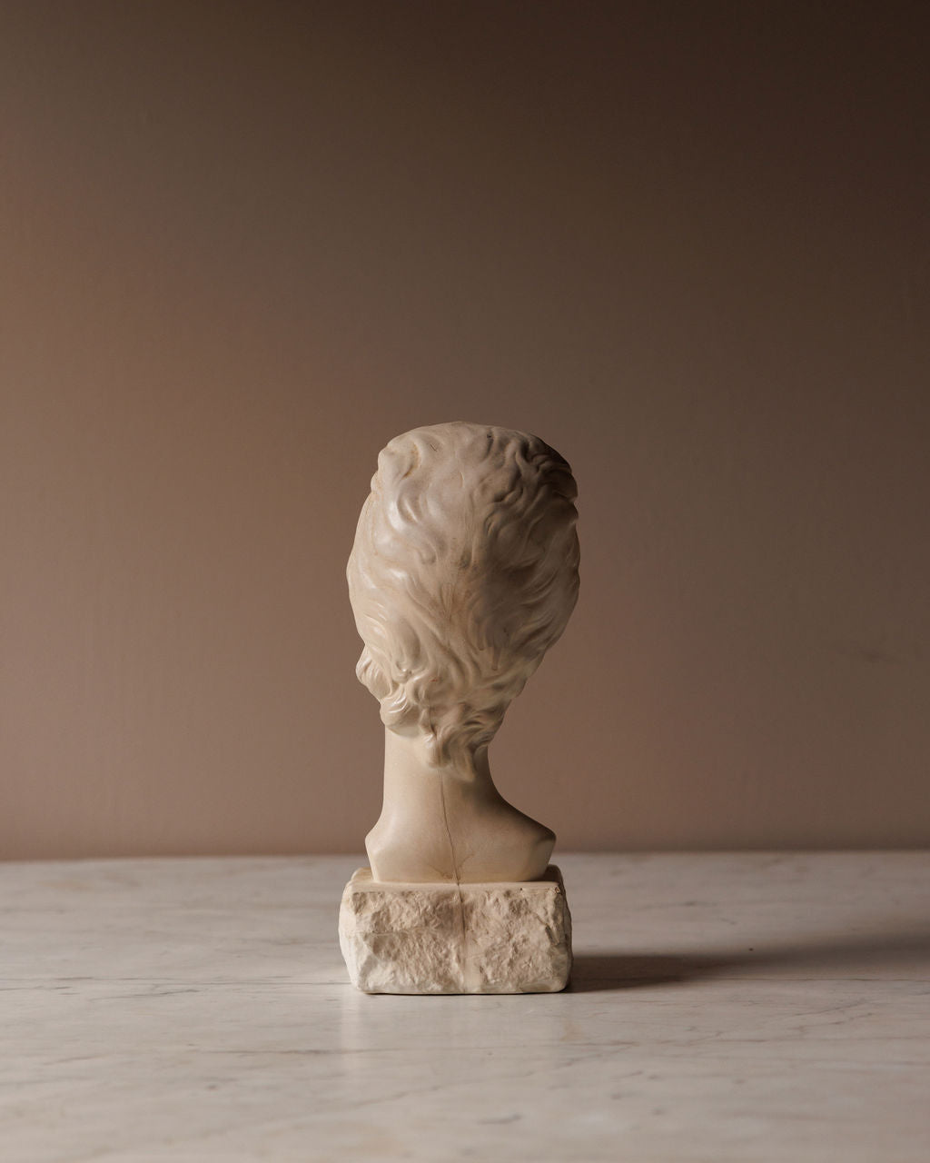 Patinated Plaster Female Bust