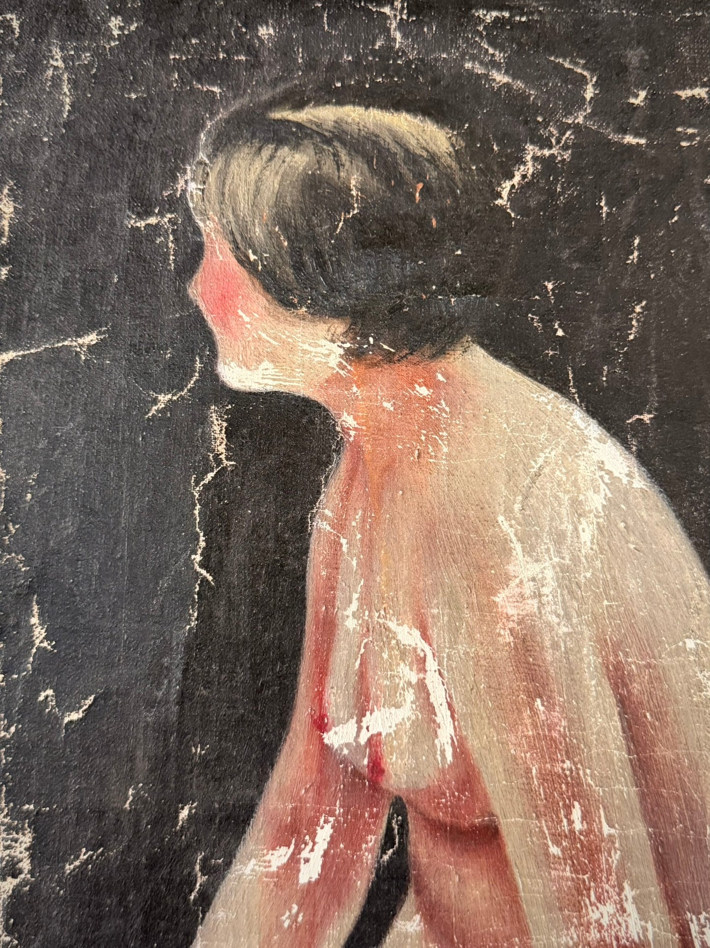 Art Deco Oil Painting Nude Figure