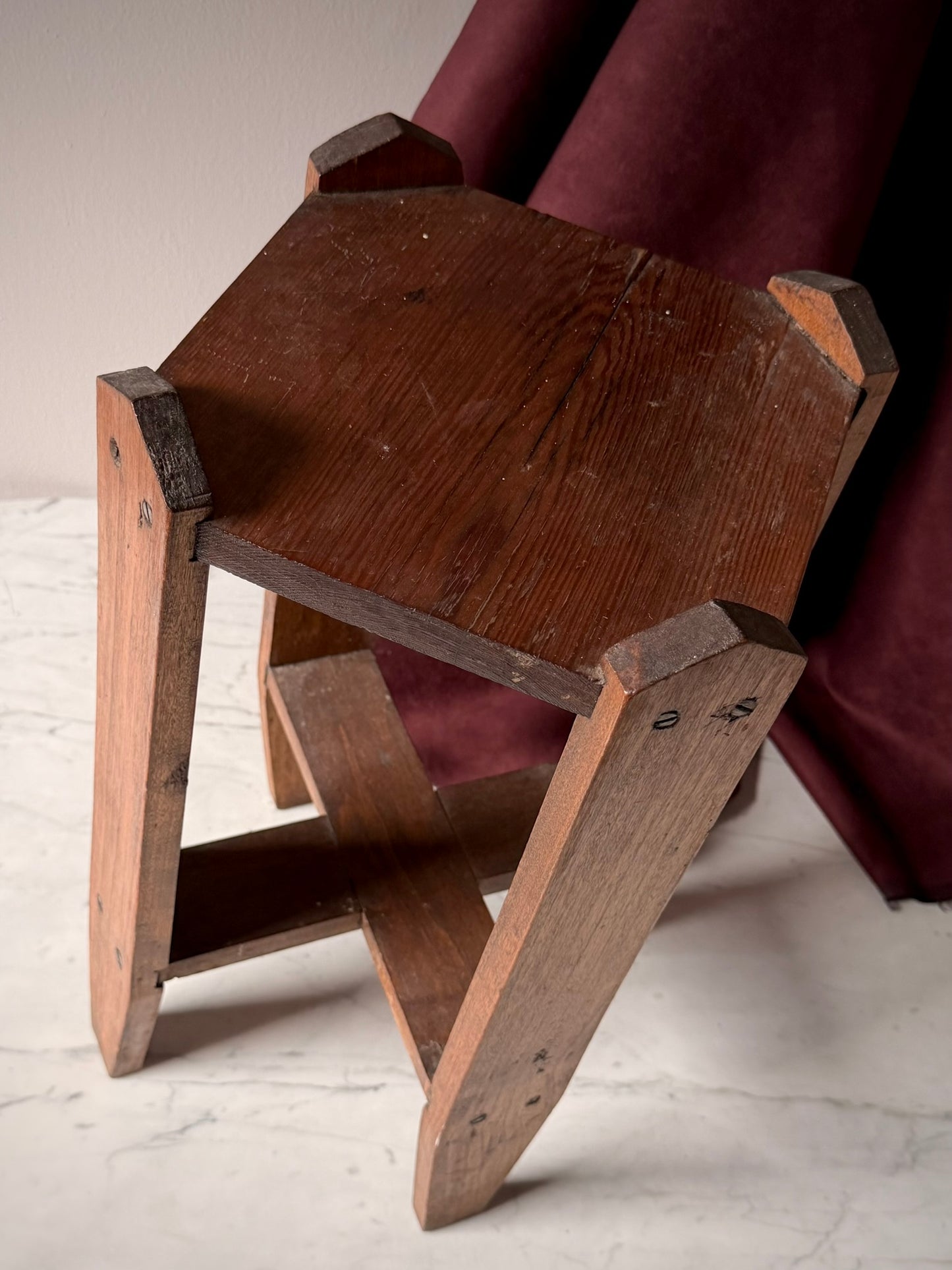 Early 1900s Craftsman Wood Side Table