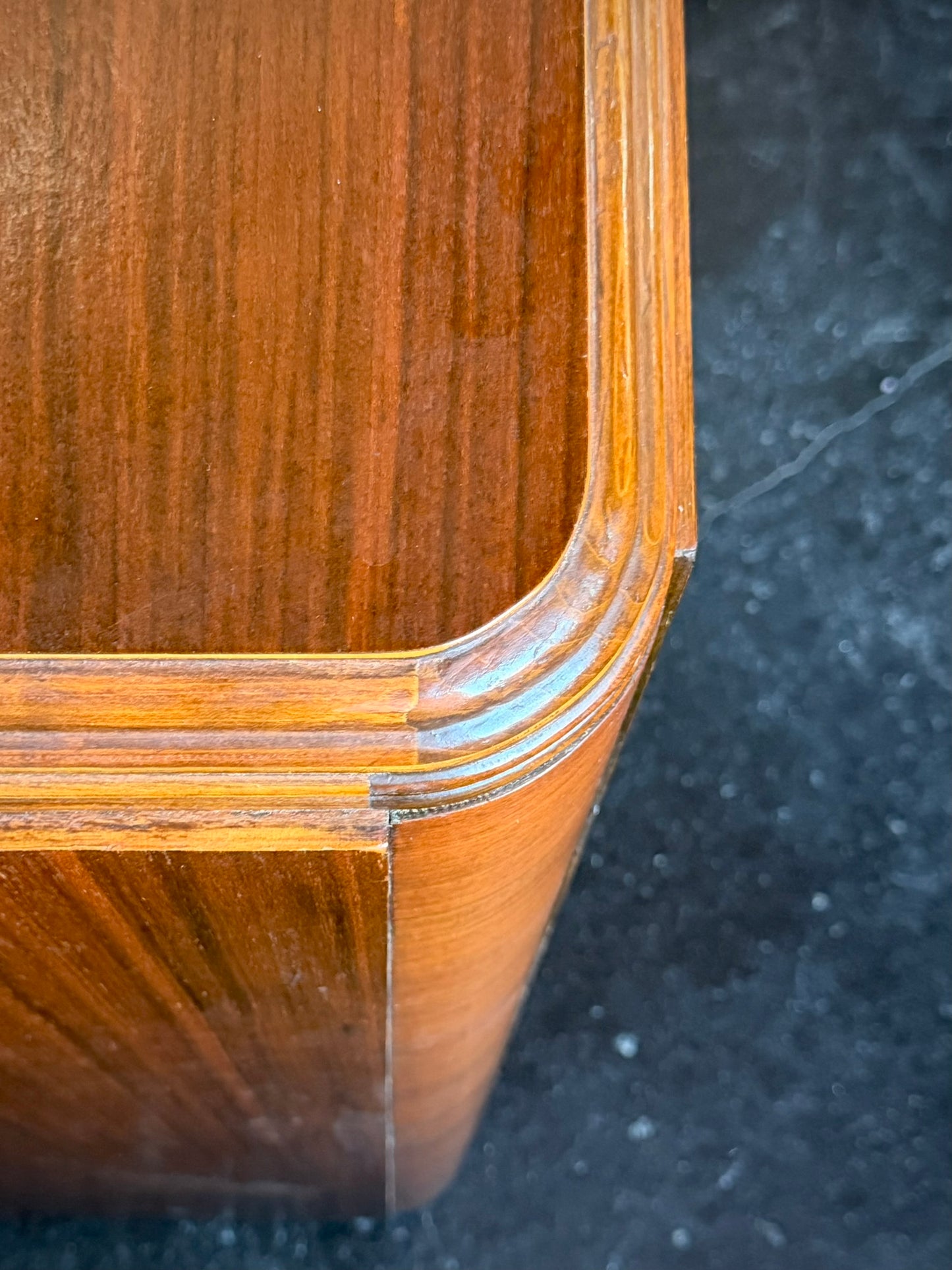Art Deco Burl Walnut Tall Chest of Drawers