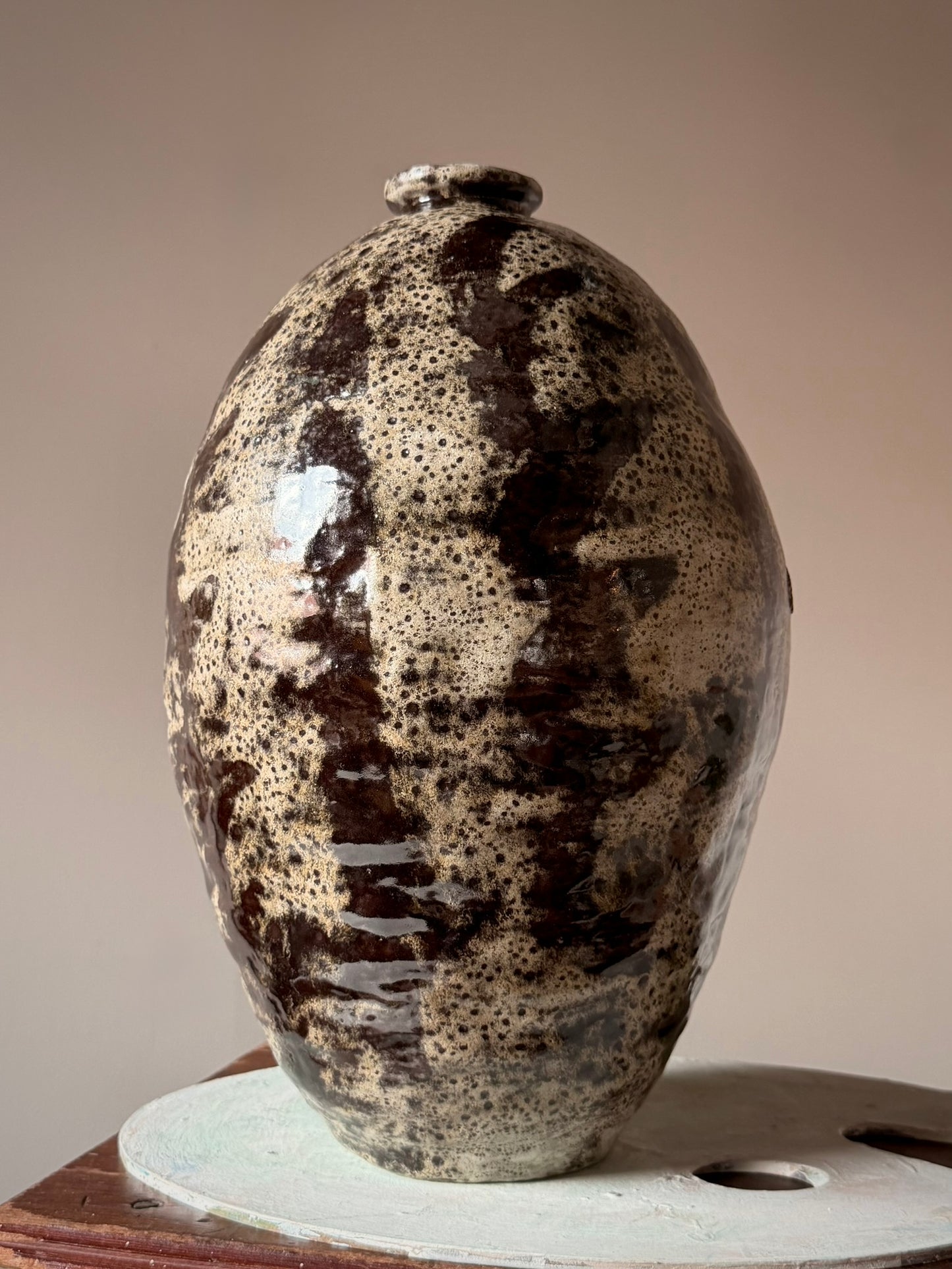 Spotted Abstract Glaze Pottery Vase