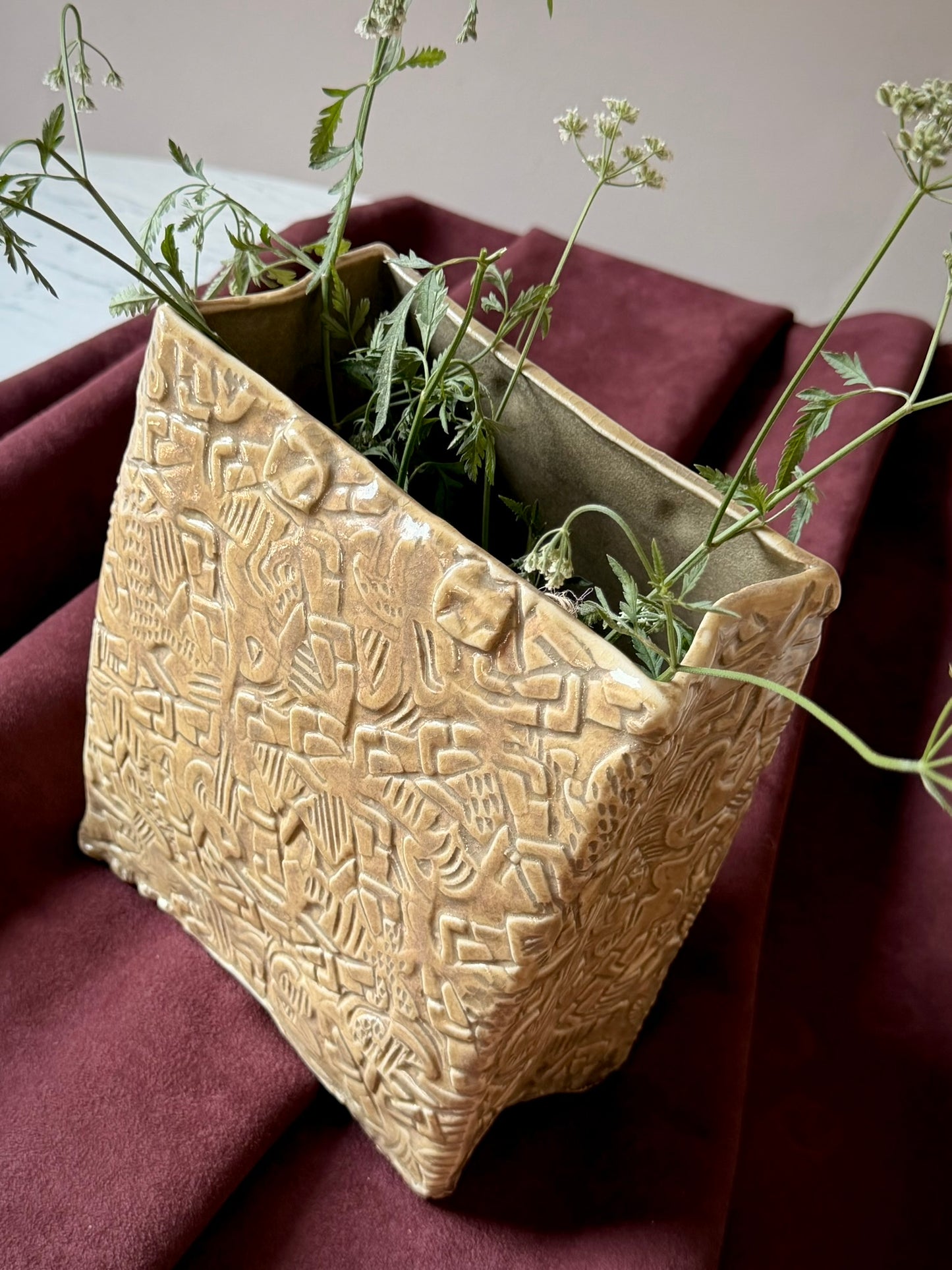 Brutalist Studio Pottery Vase