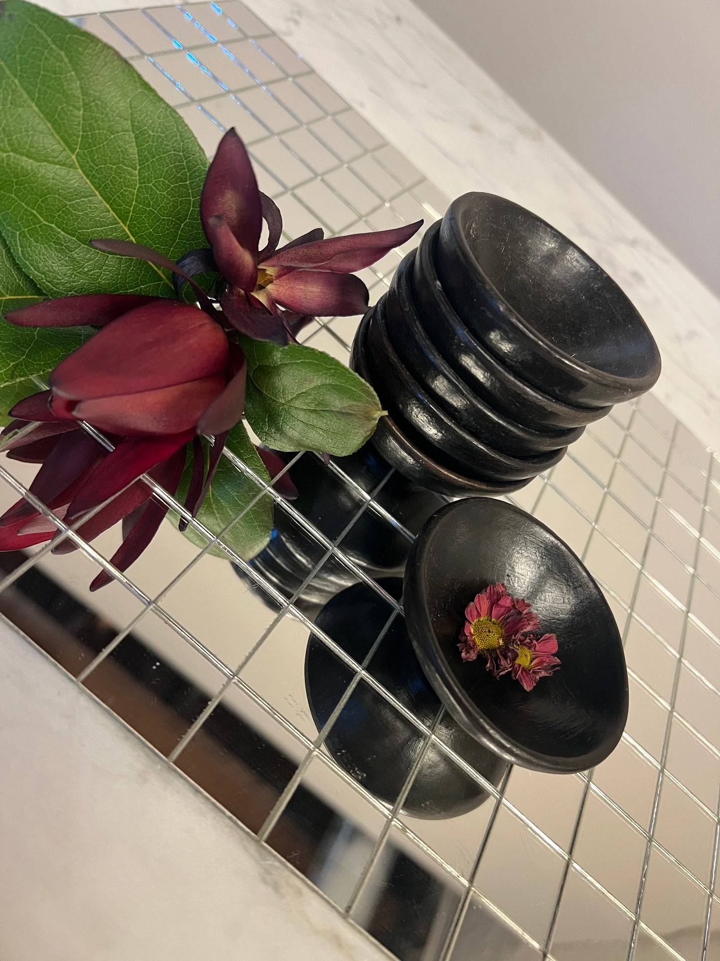 Tiny Painted Stoneware Bowl