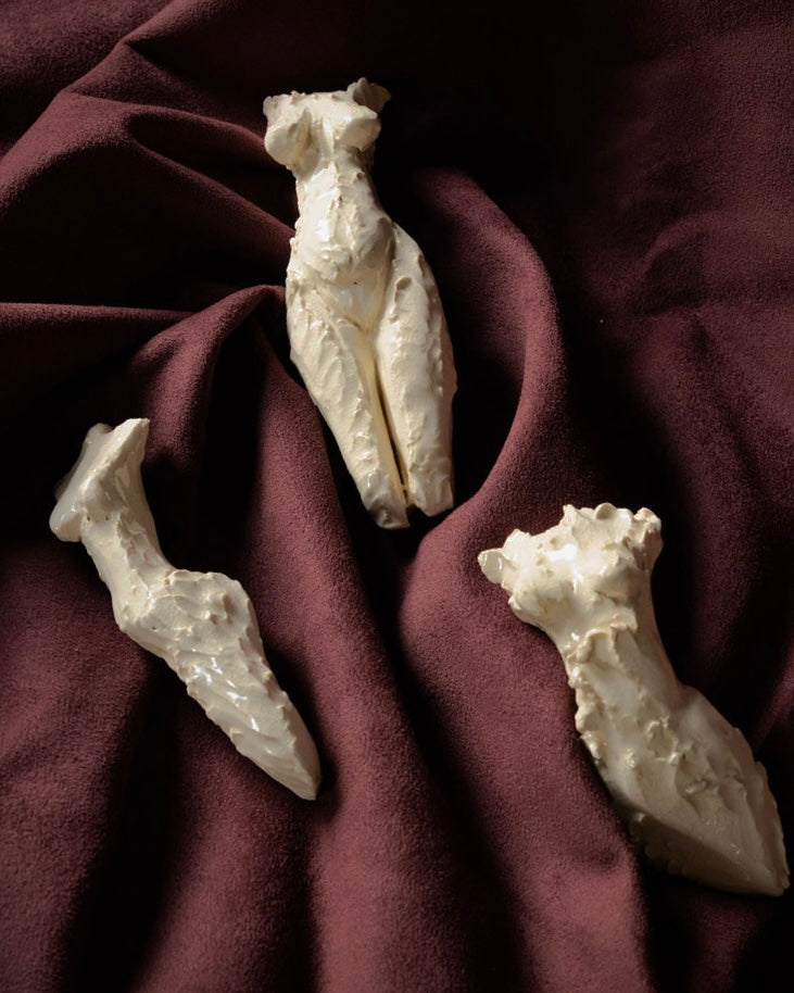 Abstract Female Form Wall Sculptures