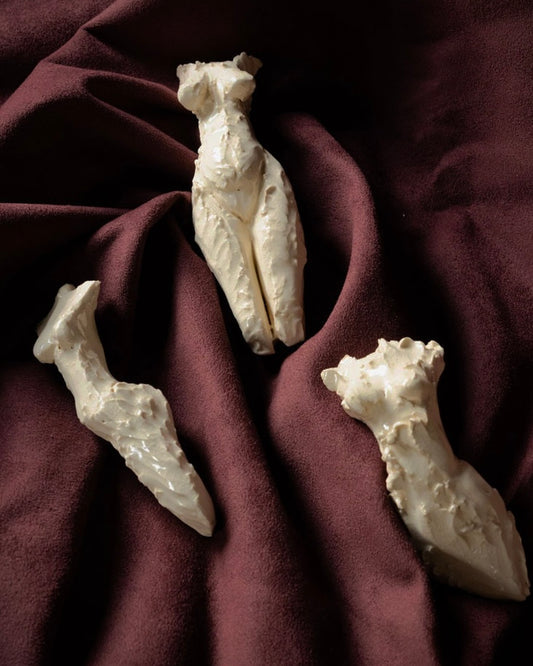 Abstract Female Form Wall Sculptures