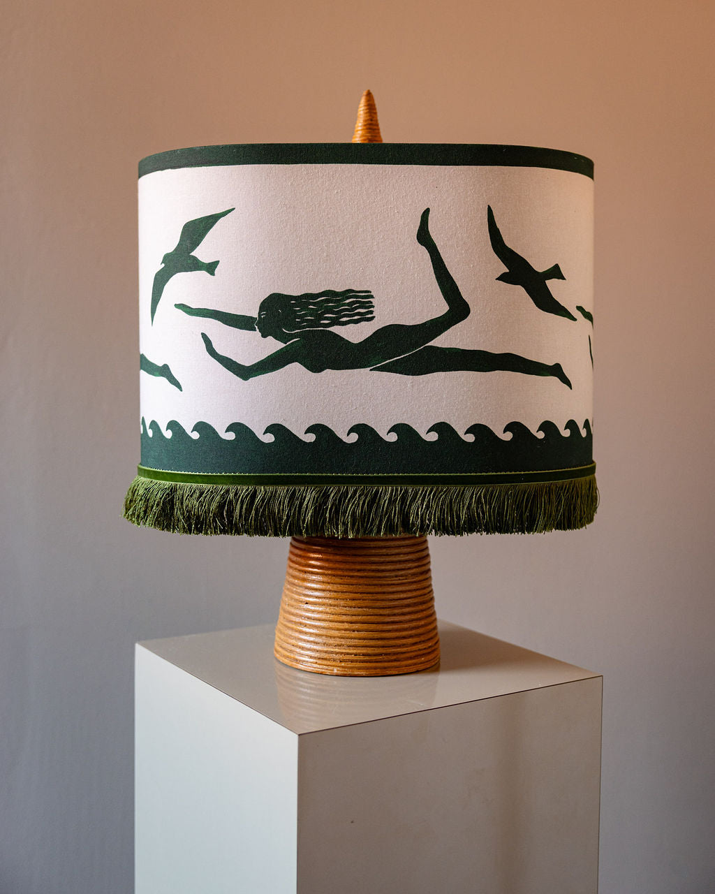 Thalassa Palais x Hôtel Magique Printed Cotton Lampshade