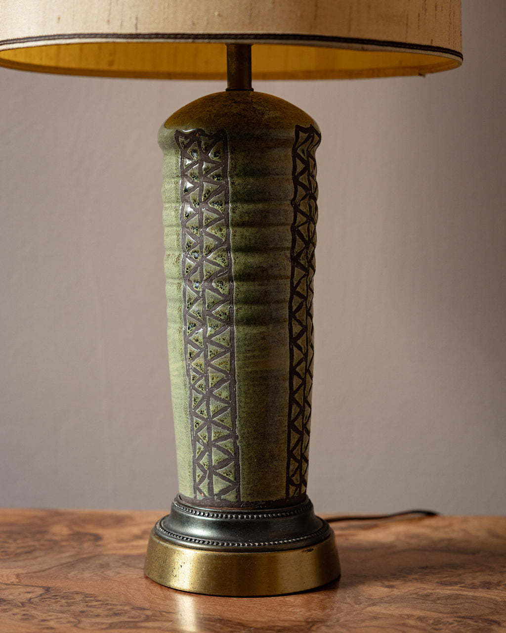 Studio Pottery Column Lamp