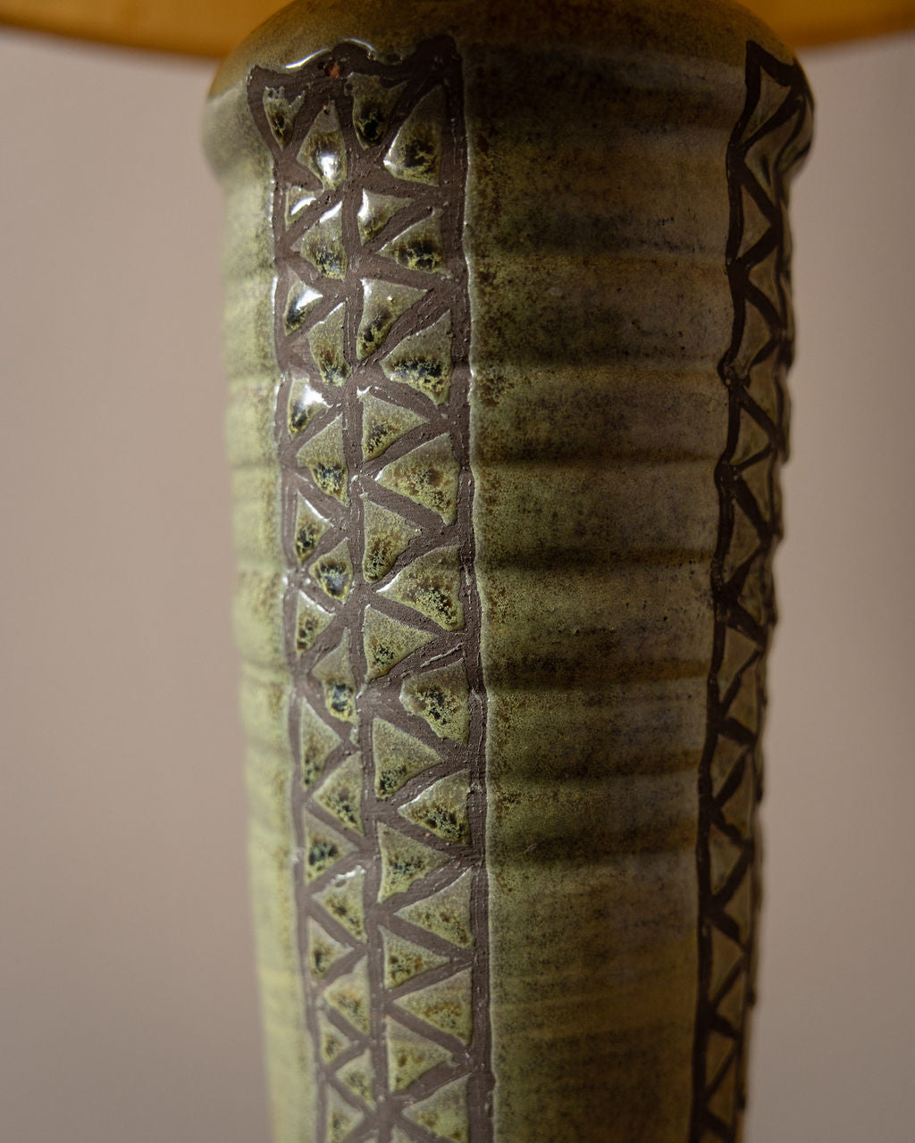 Studio Pottery Column Lamp