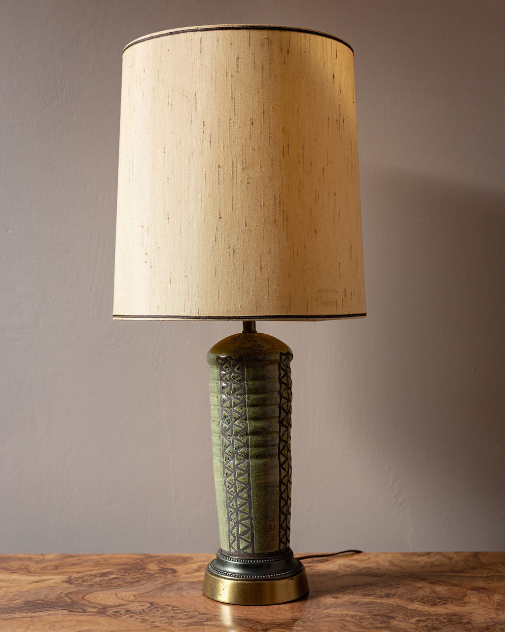Studio Pottery Column Lamp
