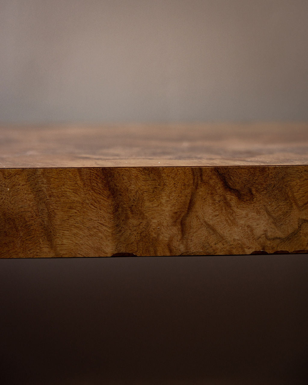 Parsons-Style Burlwood Laminate Coffee Table