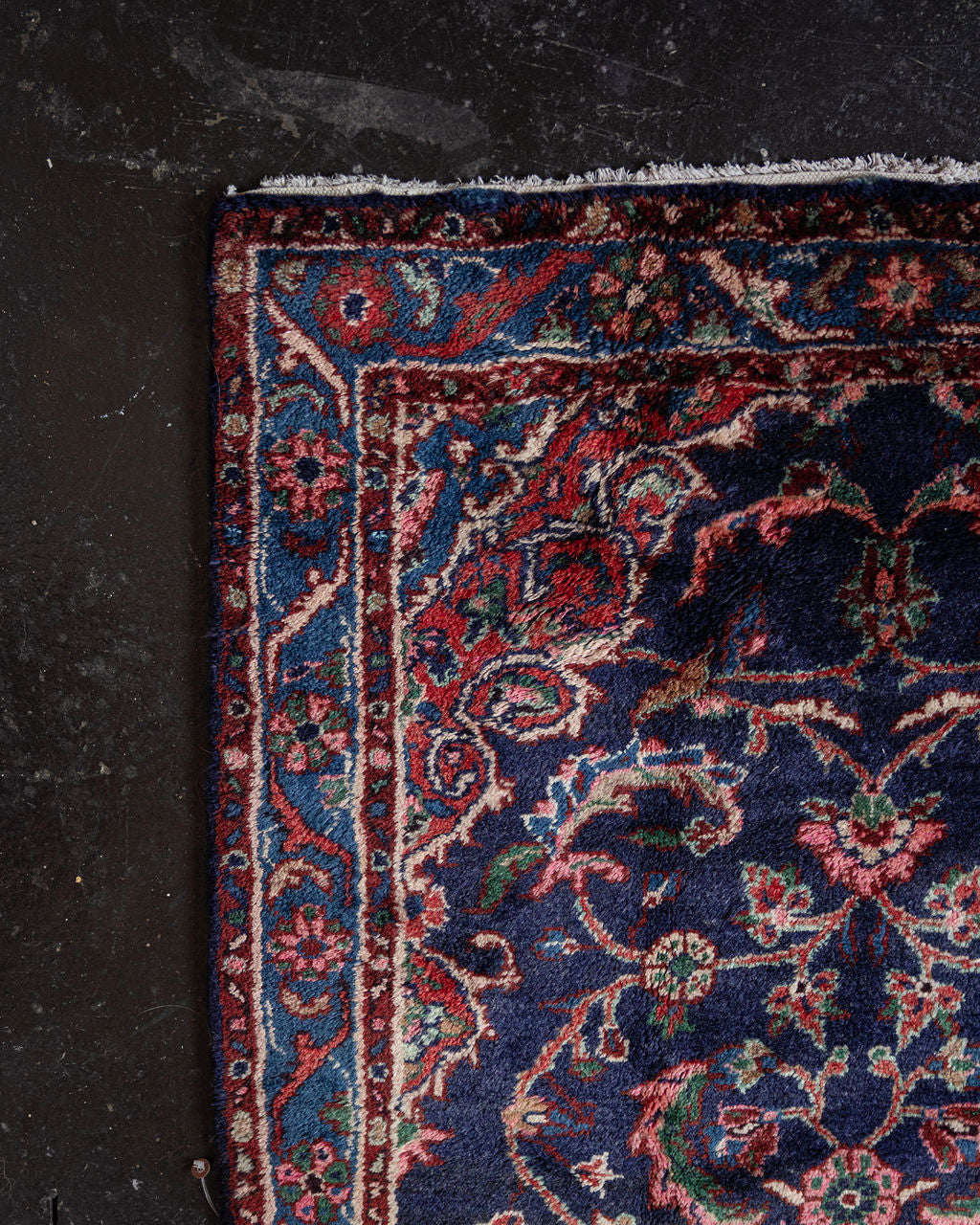Vintage Persian Sarouk/Maharajan Wool Runner Rug