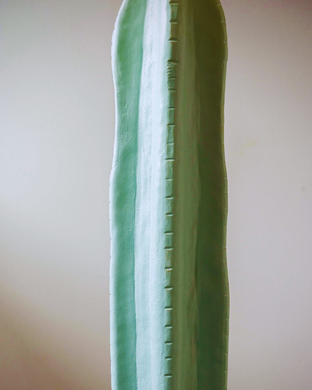 ALSY Plaster Cactus Floor Lamp with Original Shade