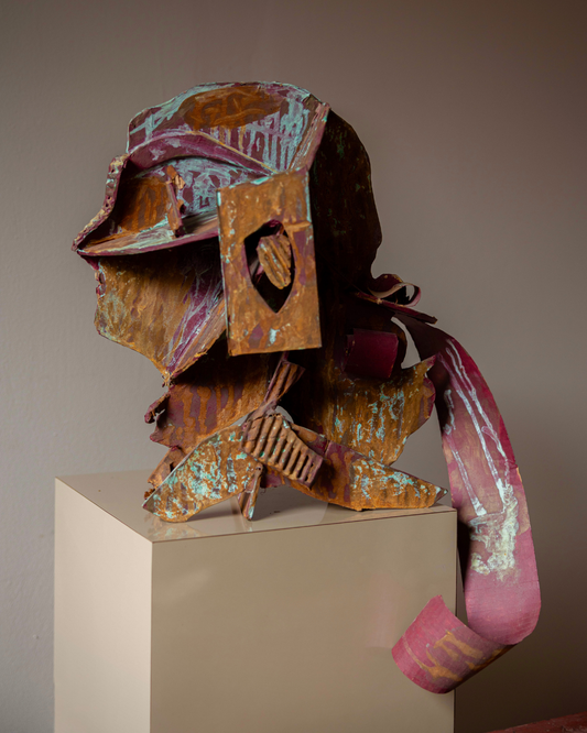 Folk Art Figural Head Sculpture