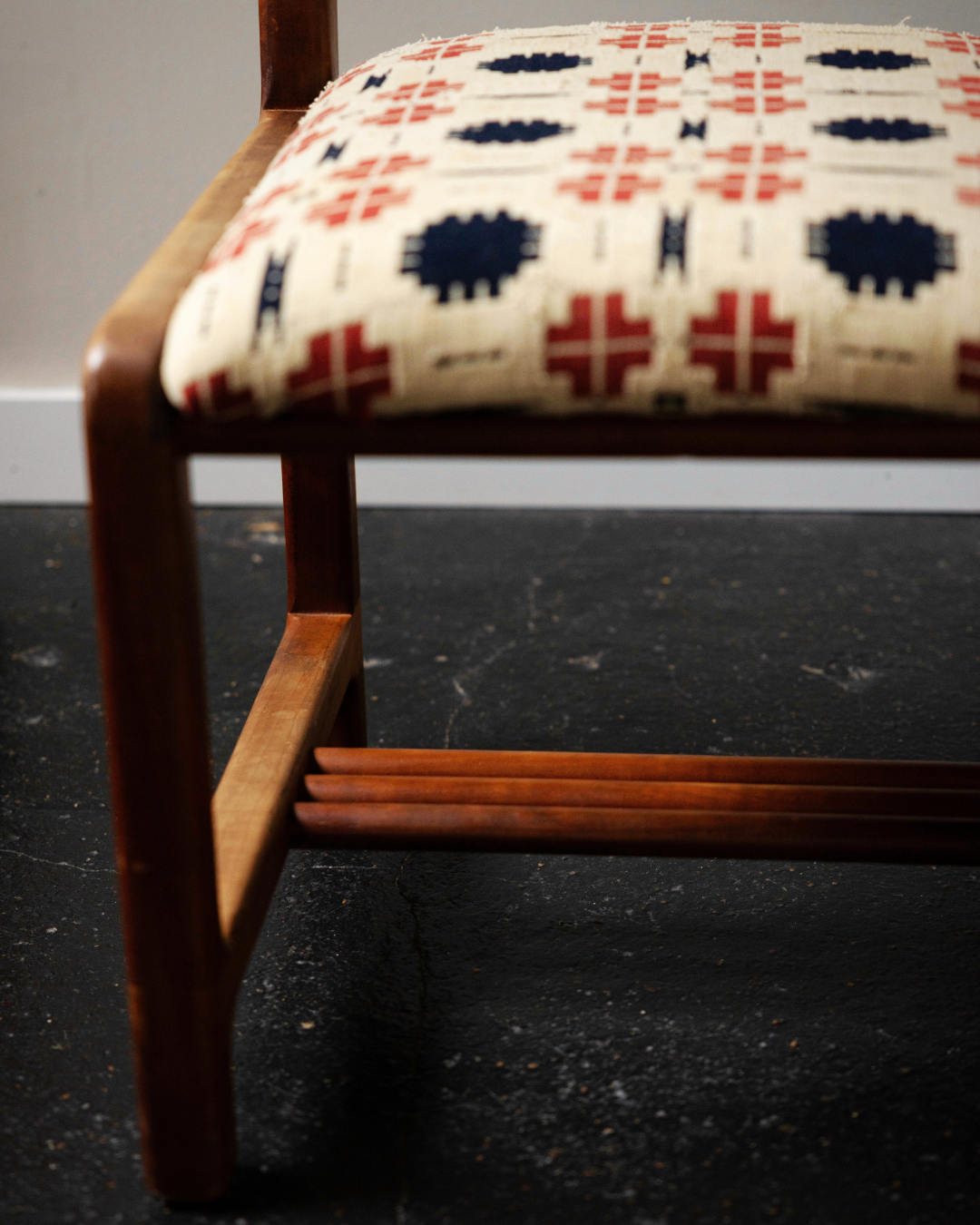 Lambrecht Studio Teak Ladderback Highback Chairs (Pair)